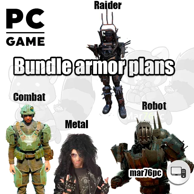 Plan | Bundle armor plans - Fallout 76 Game Items - Gameflip