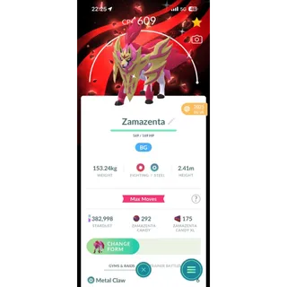 Shiny Lv50 - 3 Skills Zamazenta Crowned Special Background GoFest 2025 - TRADE 20K or 1M PLEASE READ DESCRIPTION