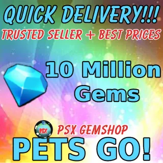 10m Gems PETS GO