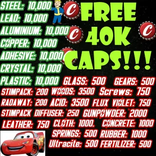 Junk Bundle + Ammo (INCLUDES 40 CAPS)