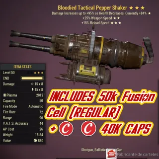 Bloodied Pepper Shaker B2515 + 40K CAPS 