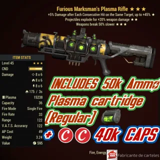 FE50 RIFLE PLASMA + 40k Caps 