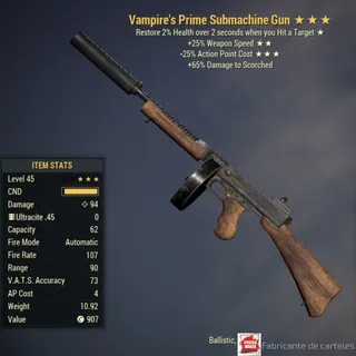 V2525 SUBMACHINE GUN / VAMPIRE'S 