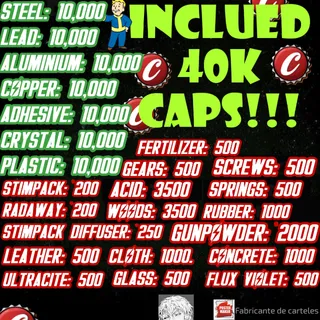 Junk Bundle + 40k Caps 