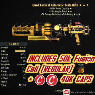 Quad Tesla rifle