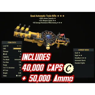 Q2550 Tesla Rifle + 40,000 caps + Amm9