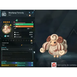 Wolipoop terra ( God Roll ⚡ ) ( LUCKY PAL - SHINY ✨)  ( hidden power unlocked 🔥 )