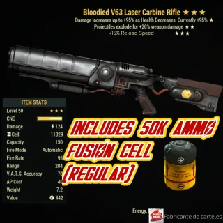 BLOODIED V63 LASER CARBINE / MOD-BOX