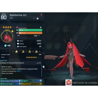 Splatterina ( God Roll ⚡ ) ( MAXED OUD 💯 ) ( hidden power unlocked 🔥 )
