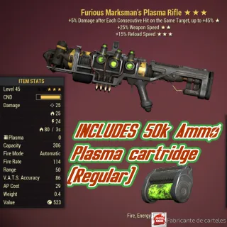 Furious 2515 Rifle Plasma + 50k Ammo