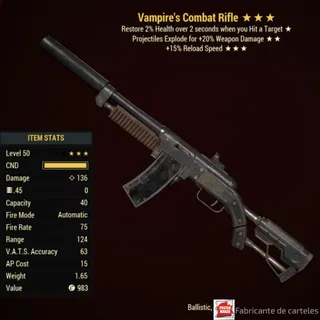 Ve15 Combat rifle + 40,000 caps