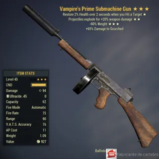 Vampire's Submachine Gun / VE90