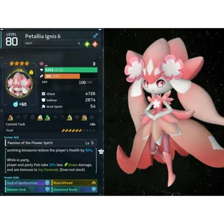 Petallia ignis ( God Roll ⚡ - Level Max ) ( hidden power unlocked 🔥 )