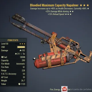 Bloodied Flamer B 25 15 + 40K CAPS 