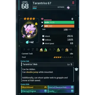 Tarantriss ( GOD ROLL 🤙 ) ( hidden power unlocked 🔥 )