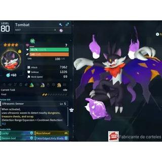 Tombat (God Roll ⚡ ) ( LUCKY PAL - SHINY ✨) ( ( hidden power unlocked 🔥 )