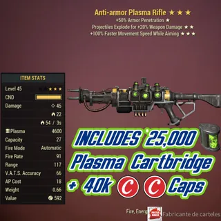 Anti Armor Explosive Rifle Plasma ( AAE SPEED AIMING ) + 40,000 CAPS 