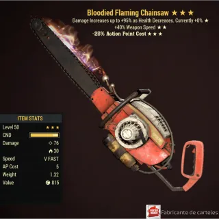 Bloodied Chainsaw / B 40 25 + 40k Caps 