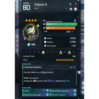 Selyne  ( God Roll ⚡ ) ( LUCKY PAL - SHINY ✨) ( ( hidden power unlocked 🔥 )