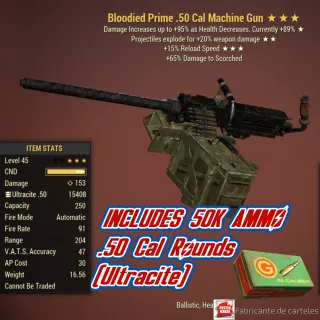 BE15 .50 CAL MACHINE GUN