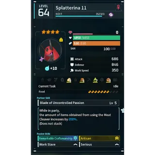 SPLATTERINA  ( Working ) ( God Roll )