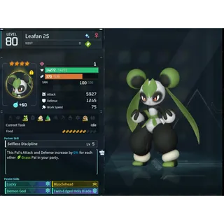 Leafan ( God Roll ⚡ ) ( LUCKY PAL - SHINY ✨) ( ( hidden power unlocked 🔥 )