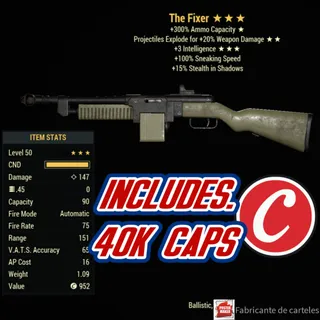 Quad Explosive Fixer ( QE3I - QE 3INT ) + 40,000 CAPS