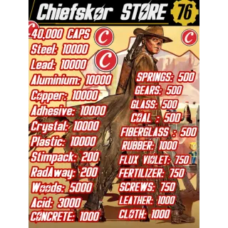 Junk Bundle + Ammo Bundle + 40k caps [ Fast Delivery ⚡]