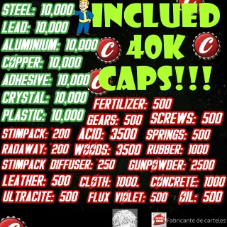 Junk Bundle + 40k Caps 