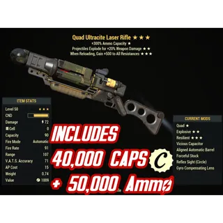QE500 Ultracite Laser Rifle + 40k + Ammo