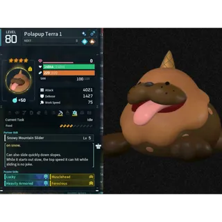 Polapup Terra  ( God Roll ⚡ ) ( LUCKY PAL - SHINY ✨) ( ( hidden power unlocked 🔥 )