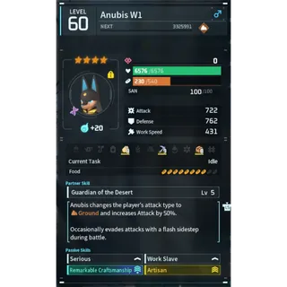 PALWORLD: Anubis ( Work ) ( God Roll )