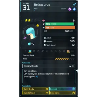 PALWORLD: Relaxaurus ( GOD - ROLL )