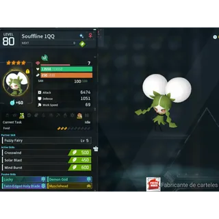 Souffline  ( God Roll ⚡ ) ( LUCKY PAL - SHINY ✨) ( ( hidden power unlocked 🔥 )