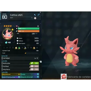Cattiva (MAXED OUD 💯 ) ( God Roll ⚡ ) ( LUCKY PAL - SHINY ✨) ( ( hidden power unlocked 🔥 )