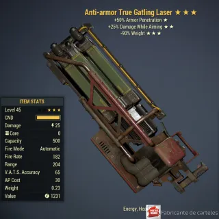 AA2590 GATLING LASER / ANTI ARMOR 