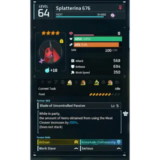 SPLATTERINA  (WORKING) ( God Roll )