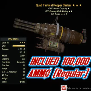 Q2590 PEPPER SHAKER + 100K AMMO