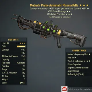 Mutant's Rifle Plasma / M 50c 25v