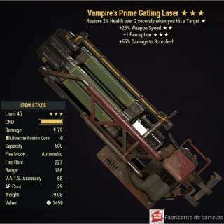 Vampire's Gatling Laser / V251P