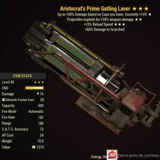 AE15 GATLING LASER / Explosive 