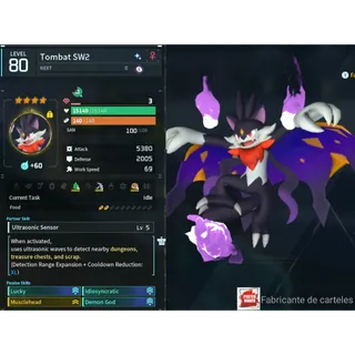 Tombat ( God Roll ⚡ ) ( LUCKY PAL - SHINY ✨)  ( hidden power unlocked 🔥 )