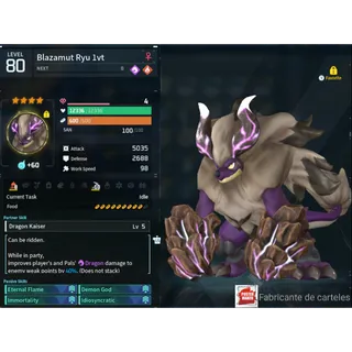 Blazamut Ryu ( God Roll ⚡ ) ( MAXED OUD 💯 ) ( hidden power unlocked 🔥 )