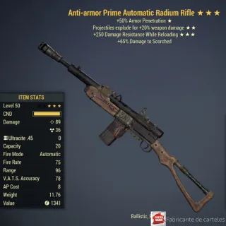 Anti Armor Rifle Radium AAE250  + 40k CAPS 