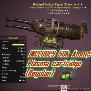 Bloodied Pepper Shaker + 40k Caps 