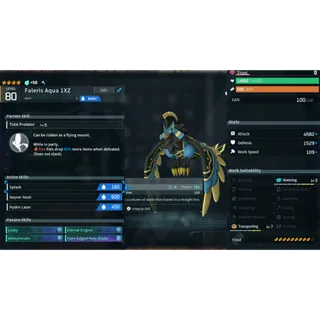 Faleris aqua ( God Roll ⚡ ) ( LUCKY PAL - SHINY ✨) ( ( hidden power unlocked 🔥 )
