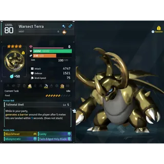 Warseck terra (God Roll ⚡ ) ( LUCKY PAL - SHINY ✨) ( ( hidden power unlocked 🔥 )