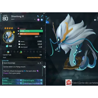 Shaolong ( God Roll ⚡ ) ( LUCKY PAL - SHINY ✨) ( ( hidden power unlocked 🔥 )