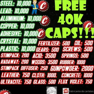 Junk Bundle FREE 40K CAPS 