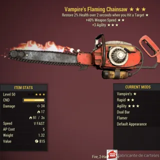 Vampire's Chainsaw + 40k Caps 